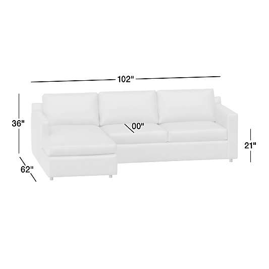 Barrett II Leather 2-Piece Chaise Sectional Sofa