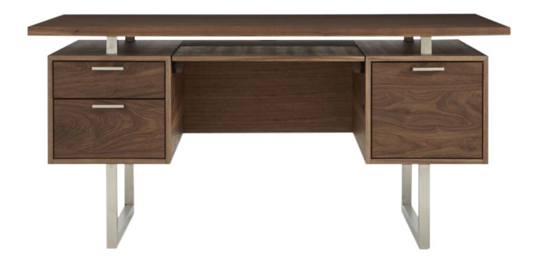 Clybourn Walnut Executive Desk - image 14 of 16