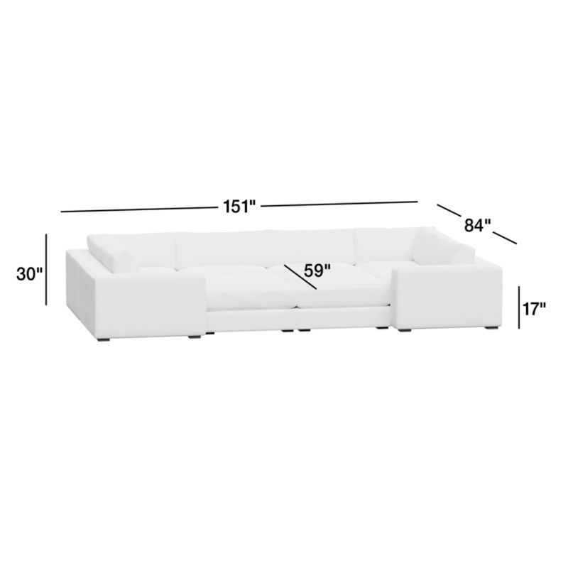 View Oceanside Low 7-Piece Pit Sectional Sofa - image 3 of 11