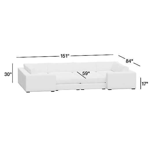 Oceanside Low 7-Piece Pit Sectional Sofa