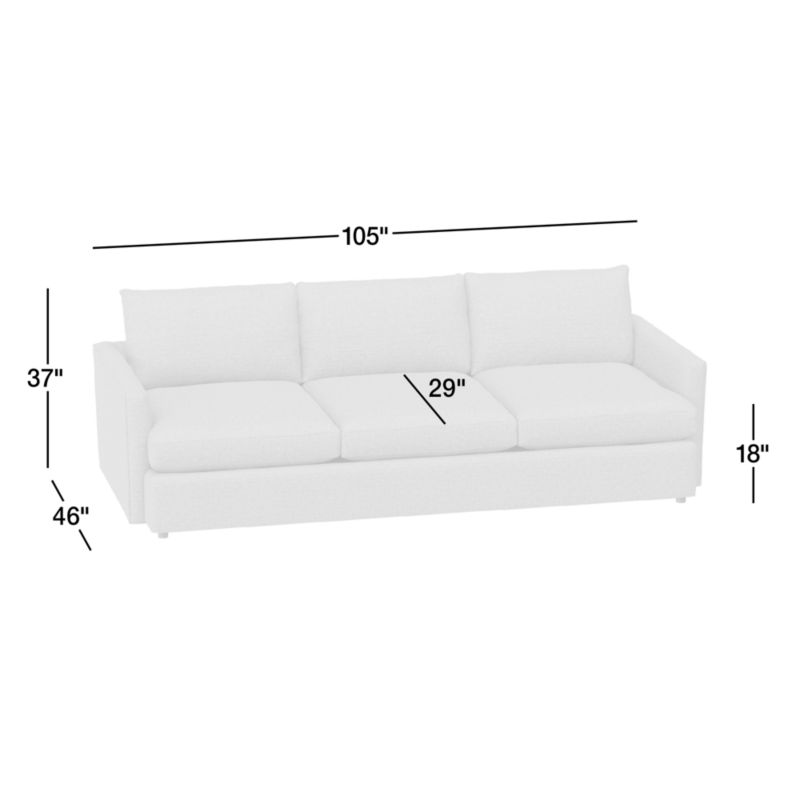 View Lounge Deep 3-Seat Grande Sofa 105" - image 3 of 15