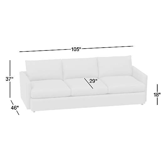 Lounge Deep 3-Seat Grande Sofa 105"