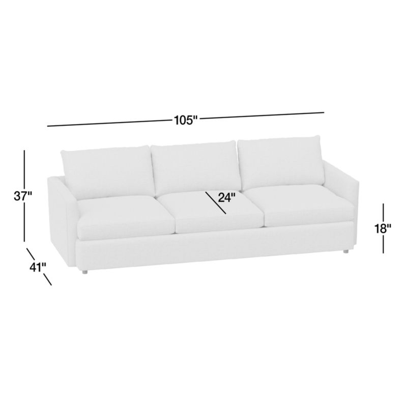 View Lounge 3-Seat Grande Sofa 105" - image 3 of 14