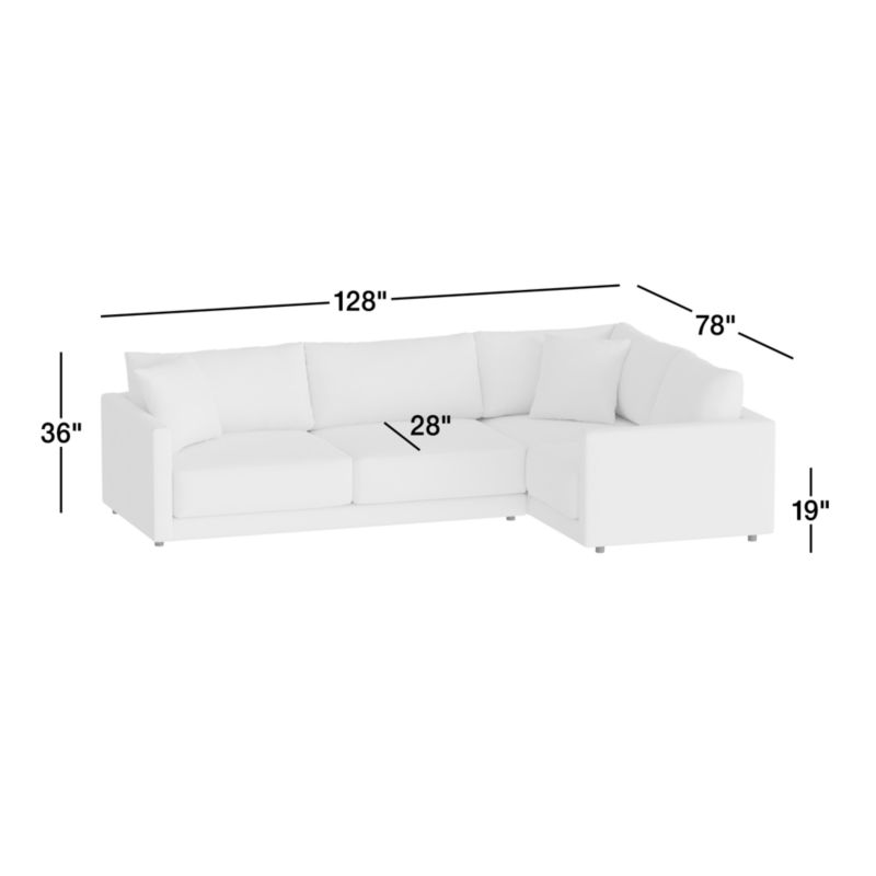 View Gather Deep 3-Piece Sectional Sofa - image 2 of 19