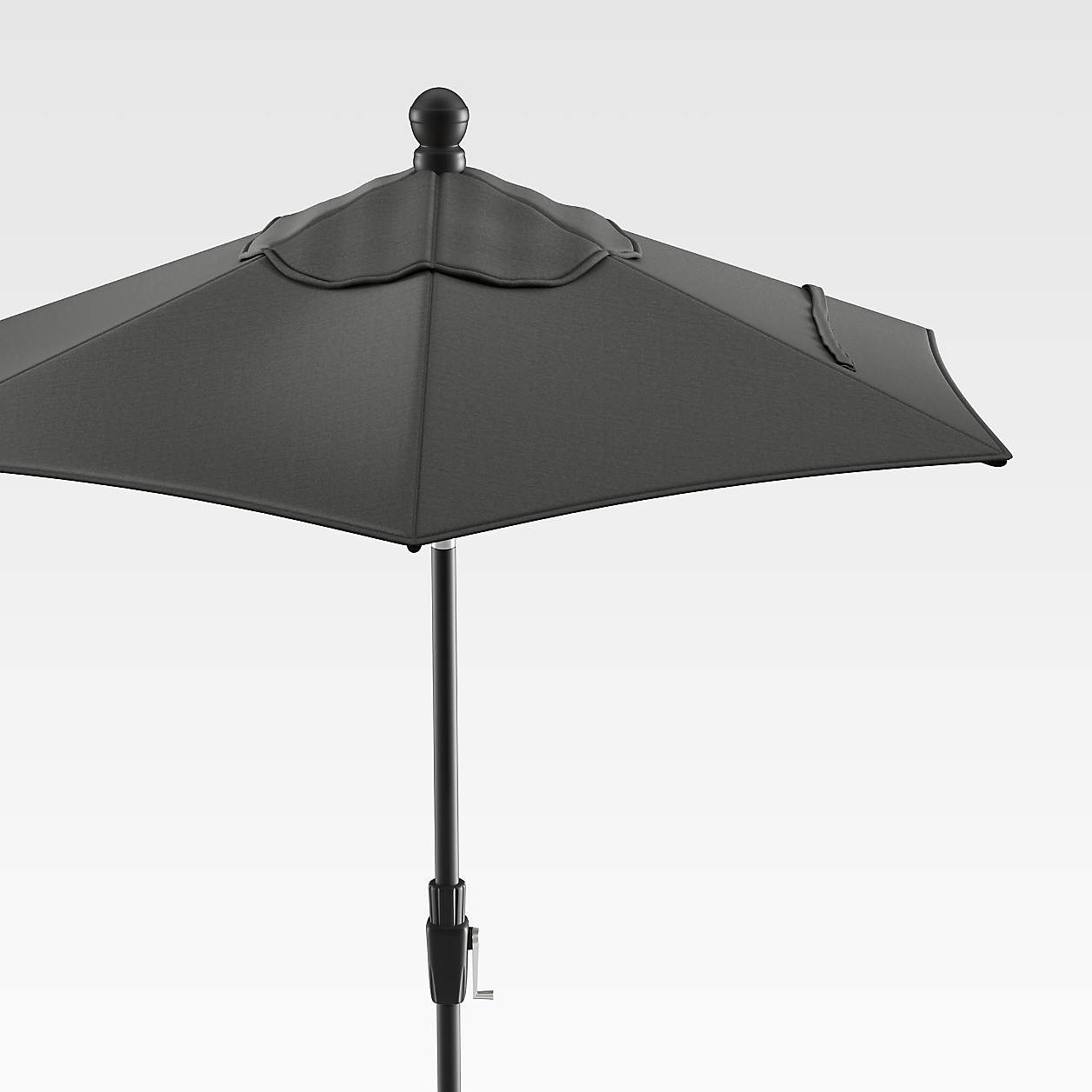 6' Round Sunbrella Charcoal High Dining Outdoor Patio Umbrella with