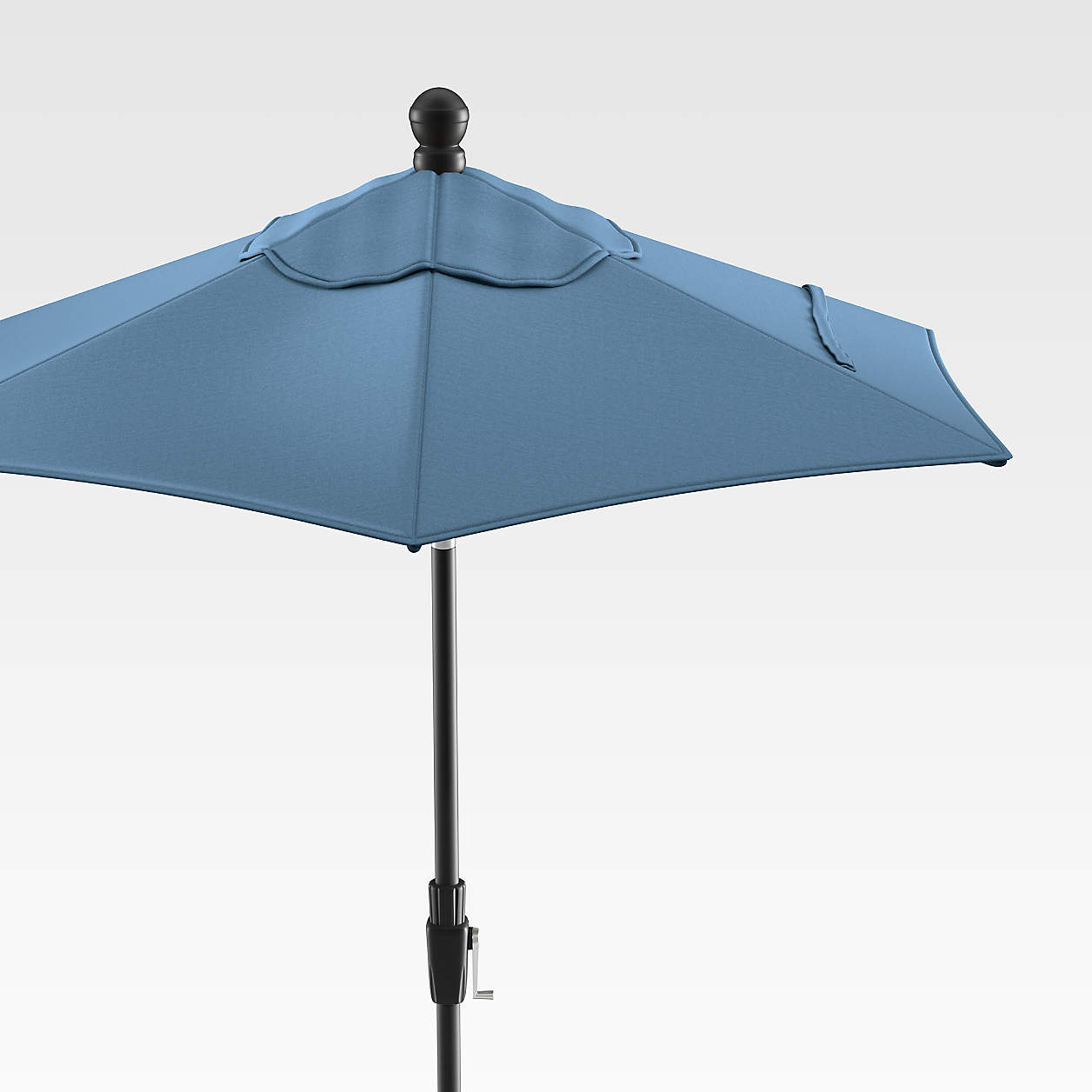 6' Round Sunbrella Sapphire High Dining Patio Umbrella with Tilt Black