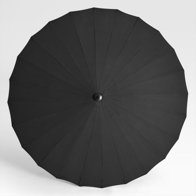 9' Dome Black Outdoor Patio Umbrella - image 10 of 11