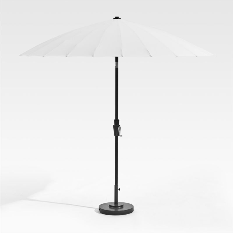 9' Dome White Outdoor Patio Umbrella - image 6 of 13