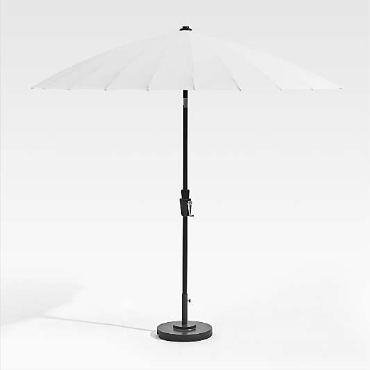 9' Dome White Outdoor Patio Umbrella