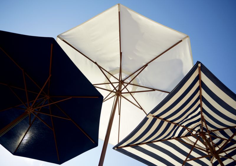 9' Round Sunbrella ® White Sand Outdoor Patio Umbrella Canopy - image 2 of 5