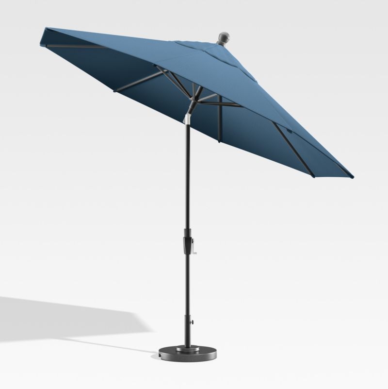 9' Round Sunbrella ® Sapphire Outdoor Patio Umbrella with Black Frame - image 2 of 5