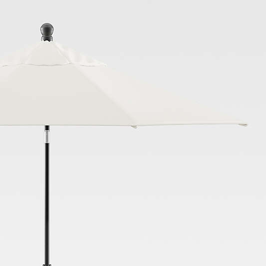 9' Round Sunbrella ® White Sand Patio Umbrella with Frame