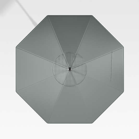 9' Grey Mist Round Outdoor Patio Umbrella Canopy