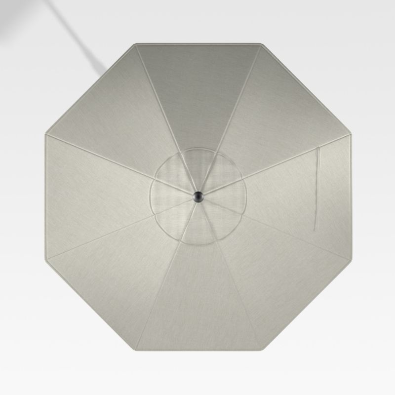 9' Round Sunbrella ® Silver Outdoor Patio Umbrella Canopy