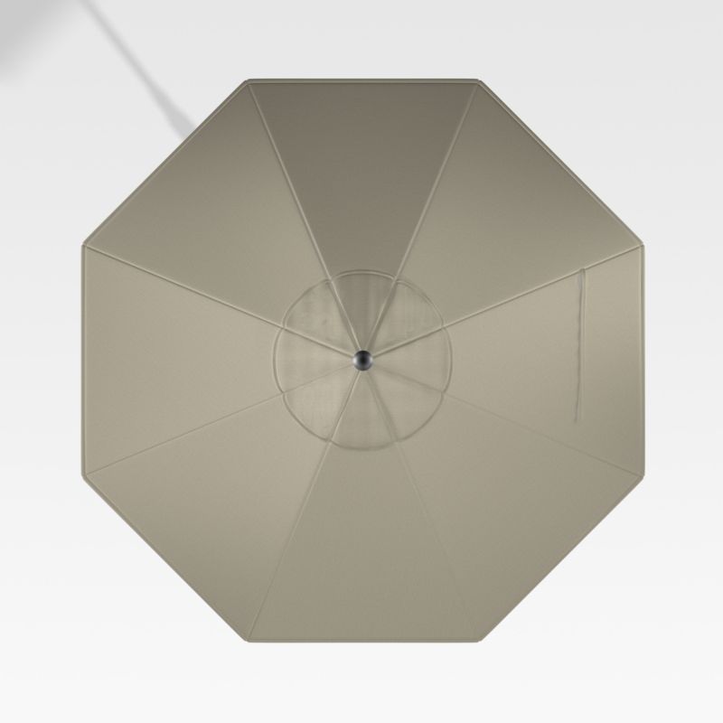 9' Round Sunbrella ® Stone Outdoor Patio Umbrella Canopy