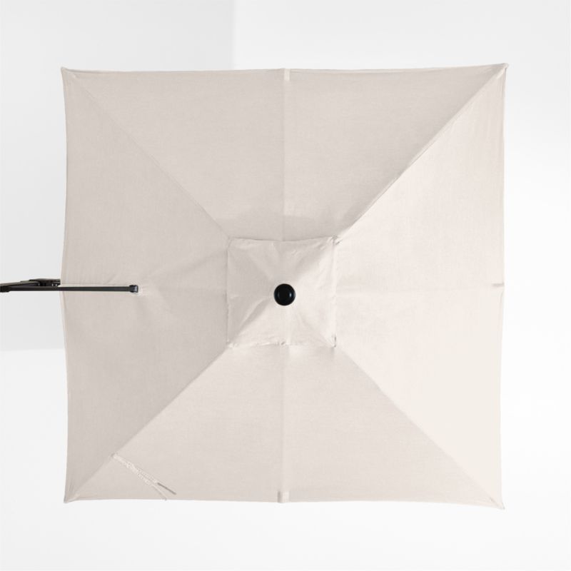 9' Square Canvas Canvas Sunbrella® Cantilever Outdoor Patio Umbrella with Black Metal Frame - image 4 of 6