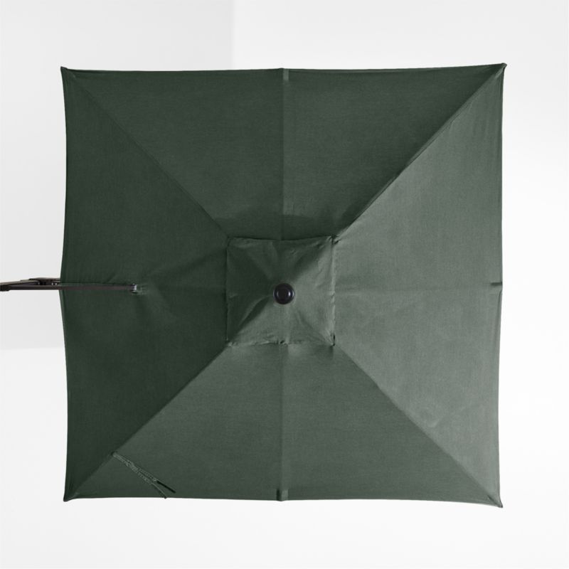 9' Square Cast Ivy Green Sunbrella® Cantilever Outdoor Patio Umbrella with Black Metal Frame - image 3 of 4