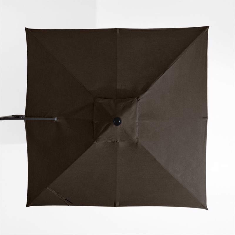 9' Square Canvas Java Sunbrella® Cantilever Outdoor Patio Umbrella with Black Metal Frame - image 4 of 6