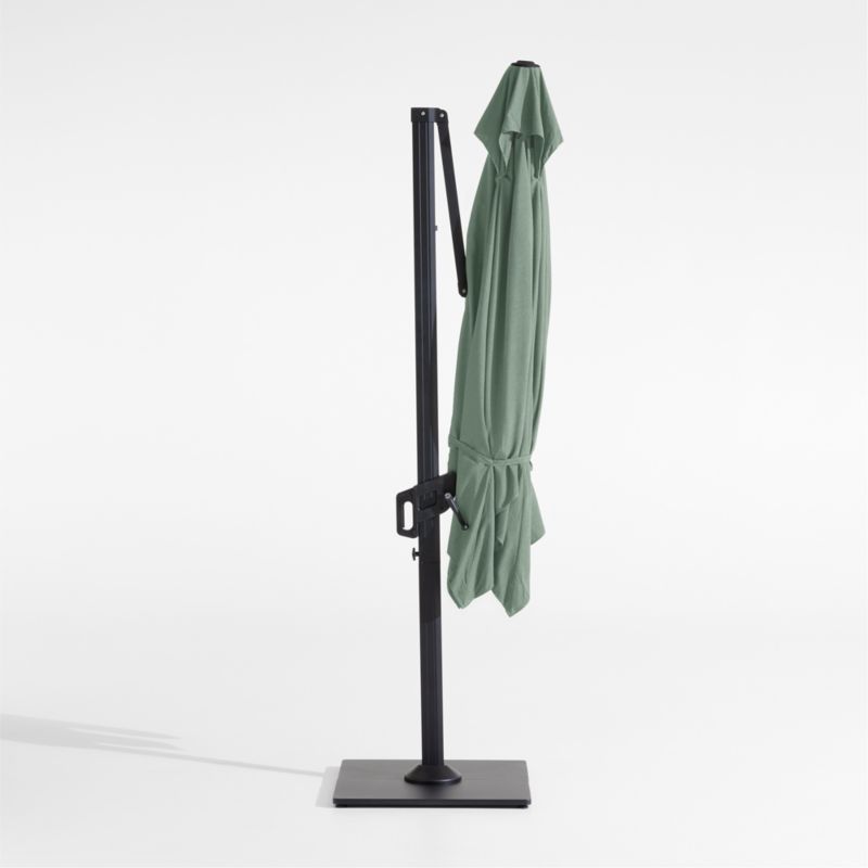 9' Square Canvas Spa Sunbrella® Cantilever Outdoor Patio Umbrella with Black Metal Frame - image 3 of 6