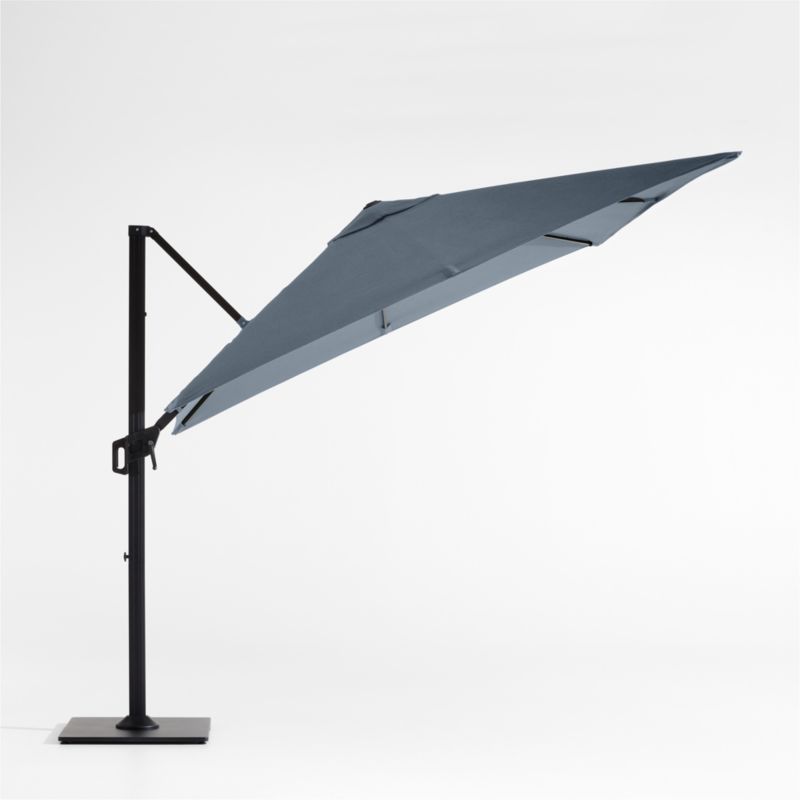 9' Square Cast Harbor Sunbrella® Cantilever Outdoor Patio Umbrella with Black Metal Frame - image 2 of 6