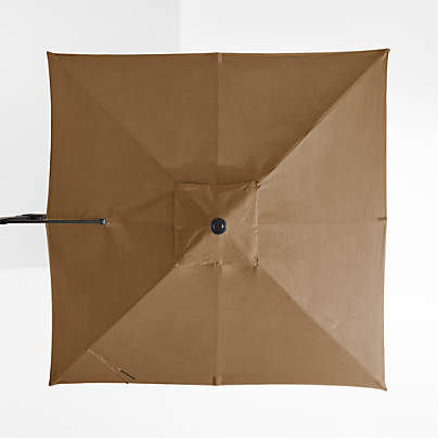 9' Square Sunbrella® Cast Teak Outdoor Cantilever Patio Umbrella Cover