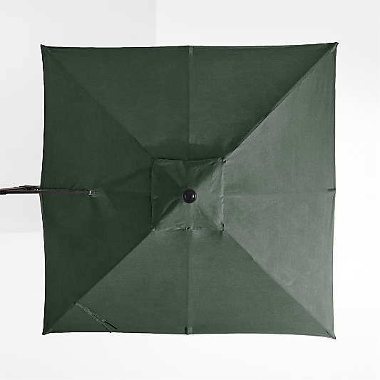 9' Square Sunbrella® Cast Ivy Green Outdoor Cantilever Patio Umbrella Cover