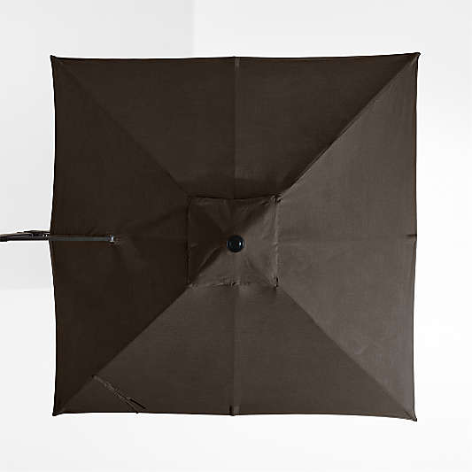 9' Square Sunbrella® Canvas Java Outdoor Cantilever Patio Umbrella Cover