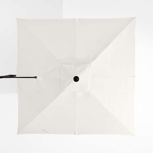 9' Square Sunbrella® Canvas Natural Outdoor Cantilever Patio Umbrella Cover
