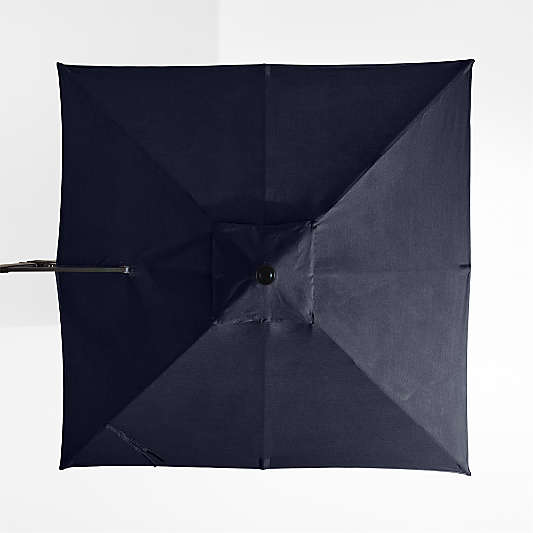 9' Square Sunbrella® Canvas Navy Blue Outdoor Cantilever Patio Umbrella Cover