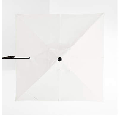 9' Square Canvas White Sunbrella® Outdoor Cantilever Patio Umbrella Cover