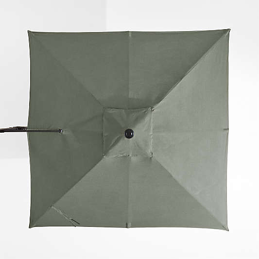 9' Square Sunbrella® Cast Sage Outdoor Cantilever Patio Umbrella Cover