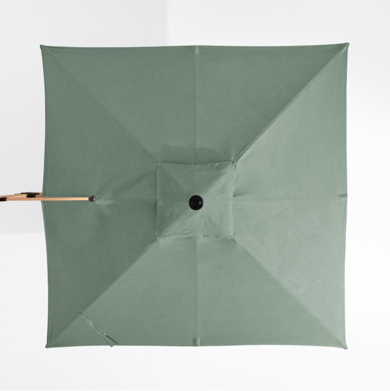 9' Square Canvas Spa Sunbrella® Cantilever Outdoor Patio Umbrella with Faux Wood Metal Frame - image 5 of 7