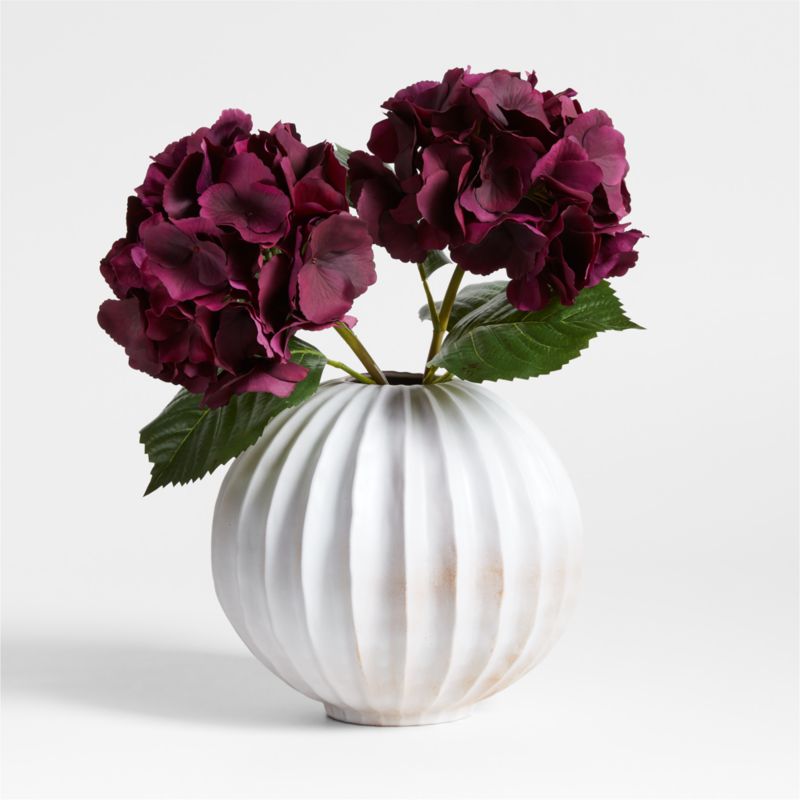 Faux Burgundy Hydrangea Stem 20" by Abigail Ahern - image 1 of 4