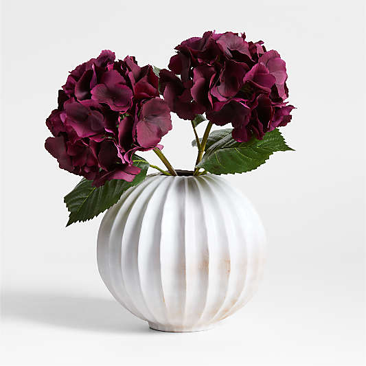 Faux Burgundy Hydrangea Stem 20" by Abigail Ahern