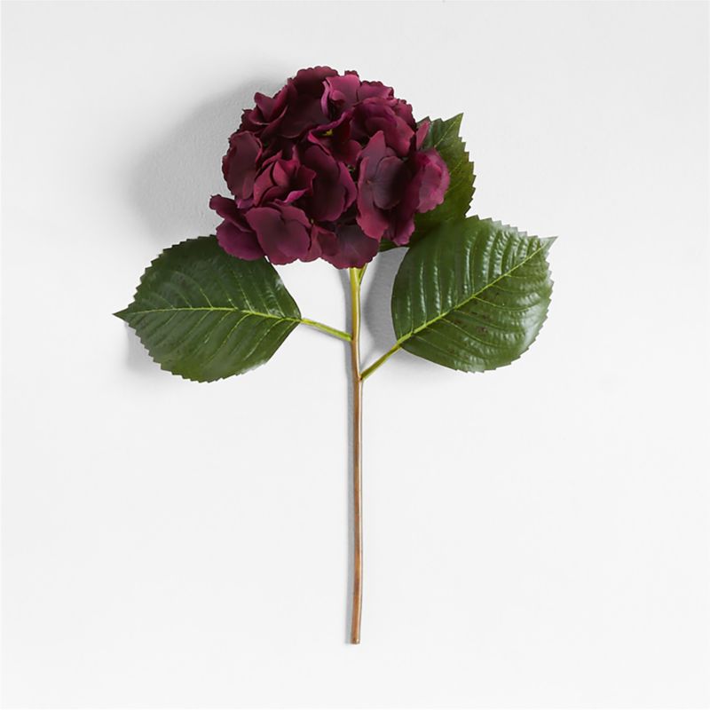 Faux Burgundy Hydrangea Stem 20" by Abigail Ahern - image 0 of 4