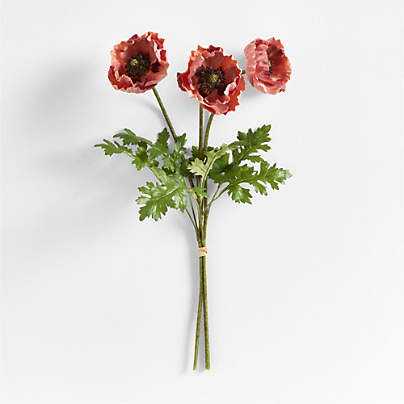 Faux Copper Floral Stem 24", Set of 3 by Abigail Ahern