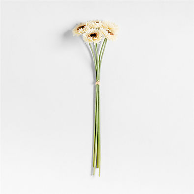 View Faux Gerbera Daisy Stems 24", Set of 5 by Abigail Ahern details