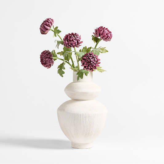 Faux Purple Chrysanthemum Stem 26" by Abigail Ahern