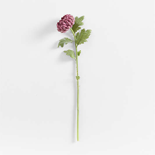 Faux Purple Chrysanthemum Stem 26" by Abigail Ahern