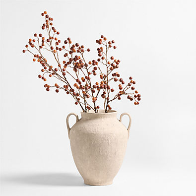 View Faux Rose Hip Spray 34" by Abigail Ahern details