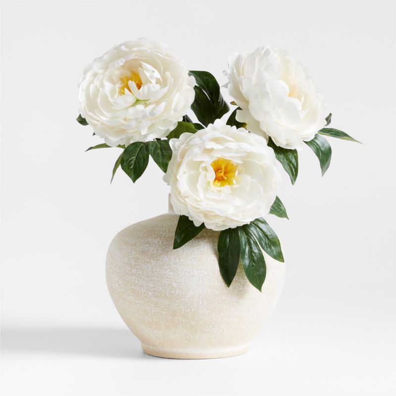 Faux White Peony Stem 20" by Abigail Ahern - image 1 of 4