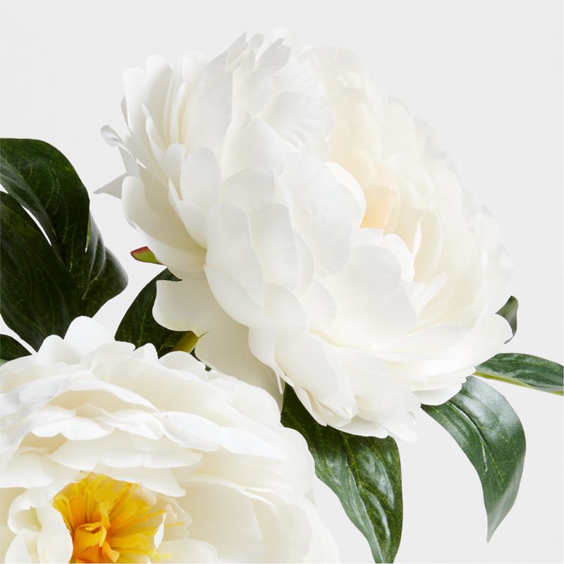 Faux White Peony Stem 20" by Abigail Ahern - image 3 of 4