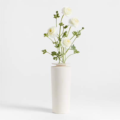 Faux White Ranunculus Stem 35" by Abigail Ahern