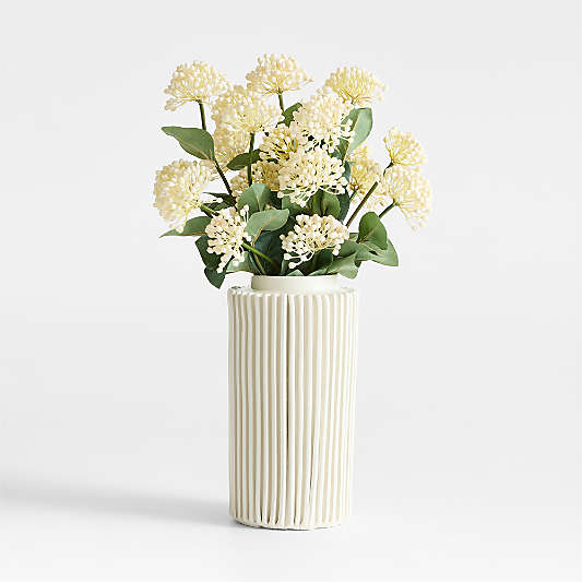 Faux Cream Viburnum Flower Stem 24" by Abigail Ahern