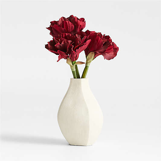 Faux Deep Red Amaryllis Stem 19" by Abigail Ahern