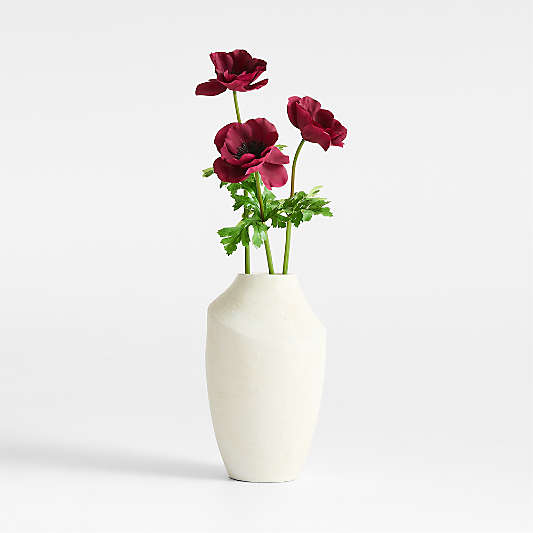 Faux Deep Red Anemone 24.5", Set of 3 by Abigail Ahern