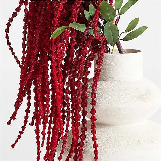 Faux Deep Red Drooping Amaranthus 45" by Abigail Ahern