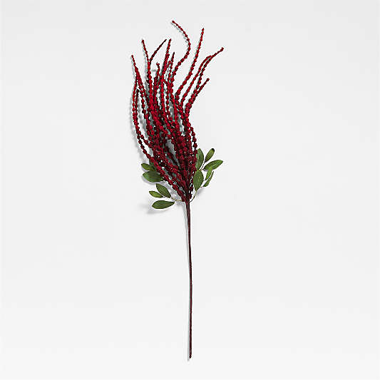 Faux Deep Red Drooping Amaranthus 45" by Abigail Ahern
