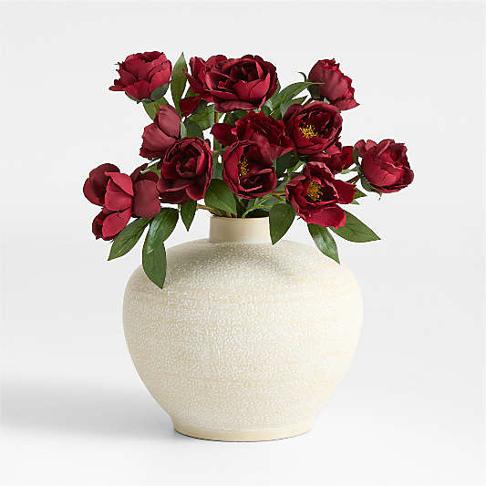 Faux Deep Red Peony Bundle by Abigail Ahern