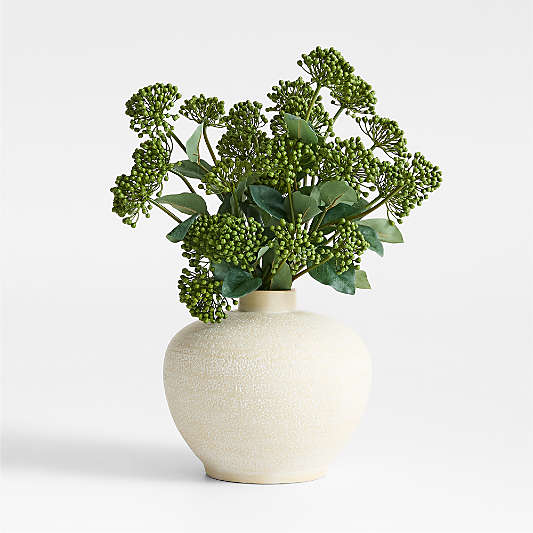 Faux Green Viburnum Flower Stem 24" by Abigail Ahern